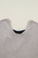 Bow Back Ribbed Knit V Neck Long Sleeve Top
