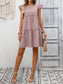 Flutter Sleeve Tiered Babydoll Mini Dress
