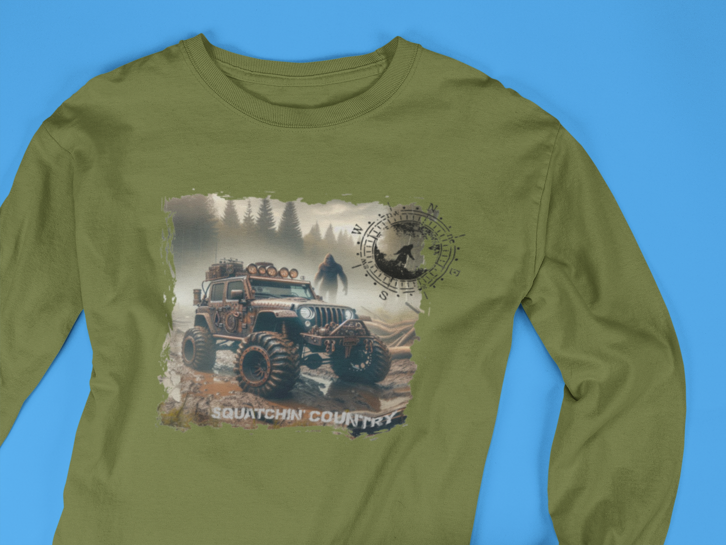 Rustic Bigfoot Jeepin Squatchin'