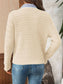 Solid Color Button-Down Knit Cardigan Casual Sweater