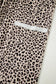 Animal Print Wide Leg Terry Knit Pants