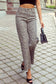 Spring 2026 Leopard Frayed Edge Wide Leg High Waist Jeans