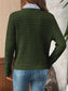 Solid Color Button-Down Knit Cardigan Casual Sweater