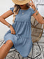 Flutter Sleeve Tiered Babydoll Mini Dress