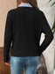 Solid Color Button-Down Knit Cardigan Casual Sweater