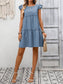 Flutter Sleeve Tiered Babydoll Mini Dress