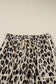 66 Khaki Leopard Wide Leg Cropped Pants (S-XL