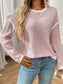 Women's Knit Sweater | Long Sleeve Crewneck Pullover