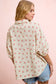 SHORT DOLMAN TOP WITH FRONT BUTTONS