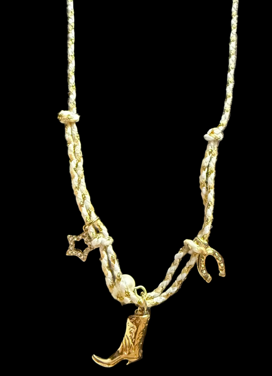 ✨ “Golden Rodeo Charm Necklace” ✨