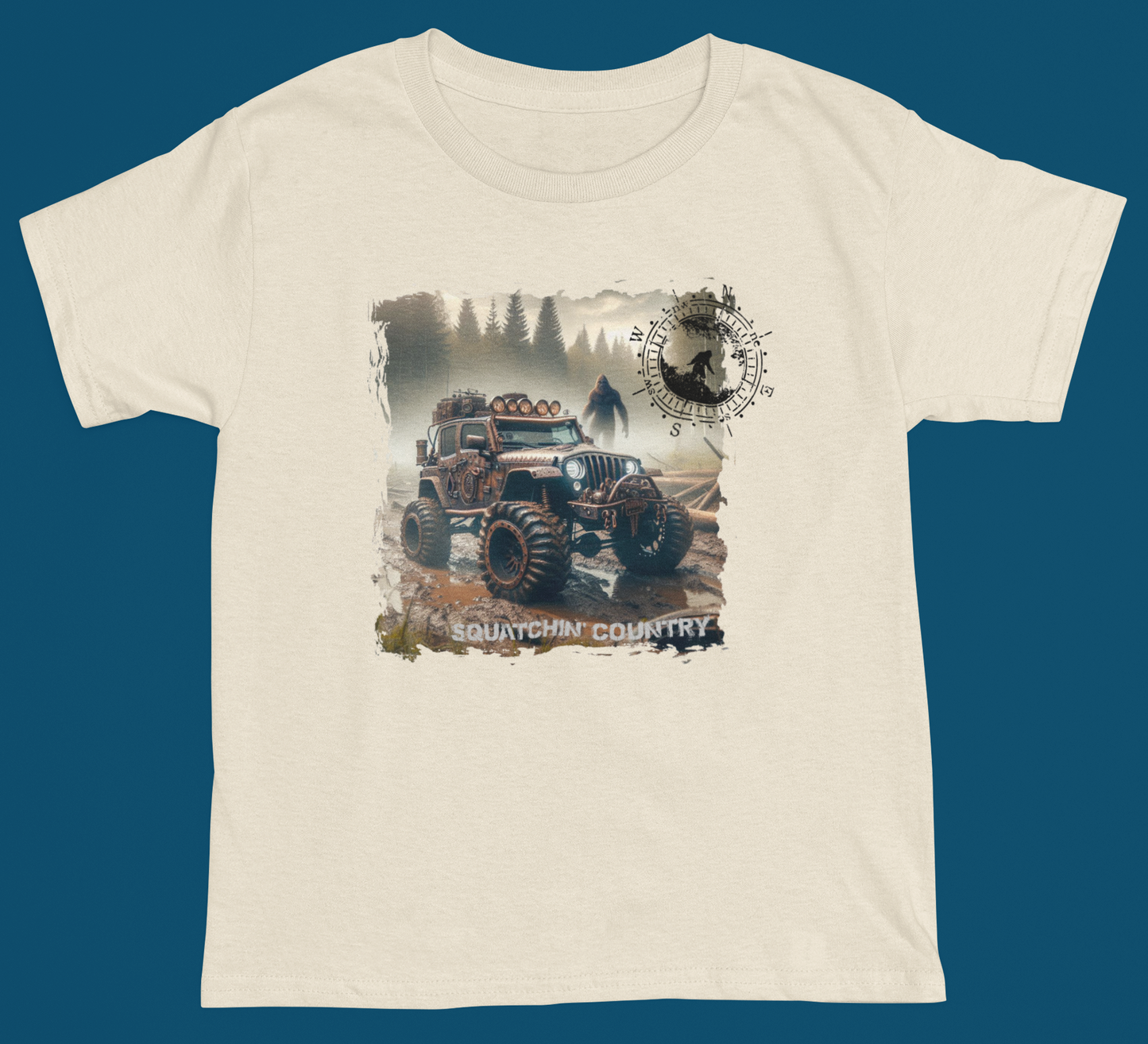 Rustic Bigfoot Jeepin Squatchin'
