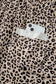 Animal Print Wide Leg Terry Knit Pants