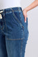 High Waisted Drawstring Wide