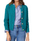 Solid Color Button-Down Knit Cardigan Casual Sweater