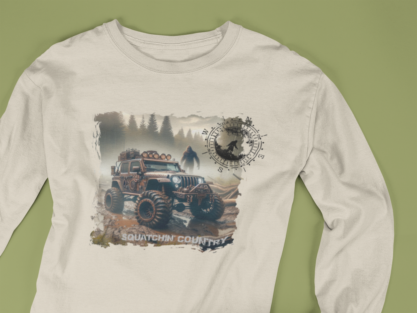 Rustic Bigfoot Jeepin Squatchin'
